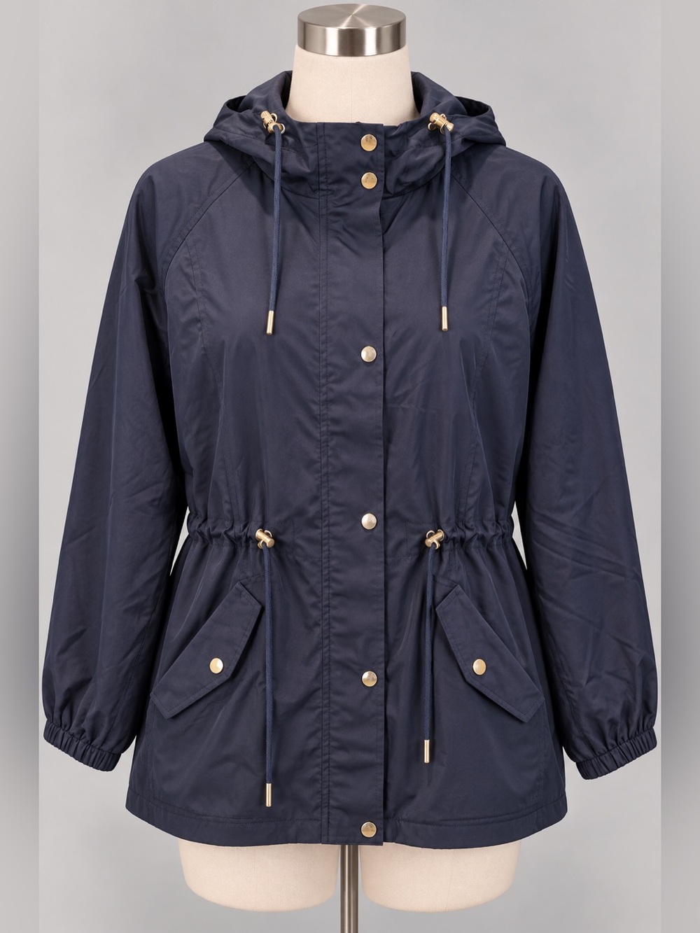 BLOGGERLOVE Lightweight Hooded Rain Jacket size x large